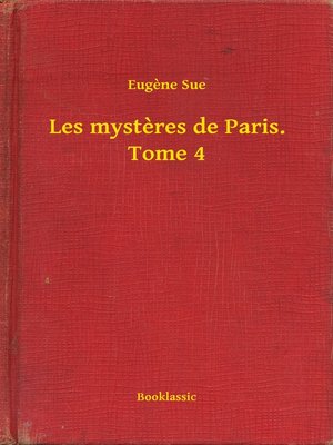 cover image of Les mysteres de Paris. Tome 4